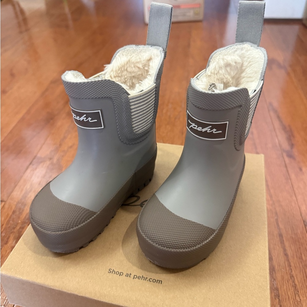Pehr Kids Brown and Gray Boots